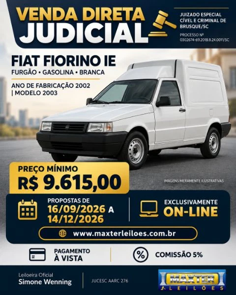 Fiat Fiorino IE IE 2002 2003 Gasolina Branca em Navegantes - Santa Catarina