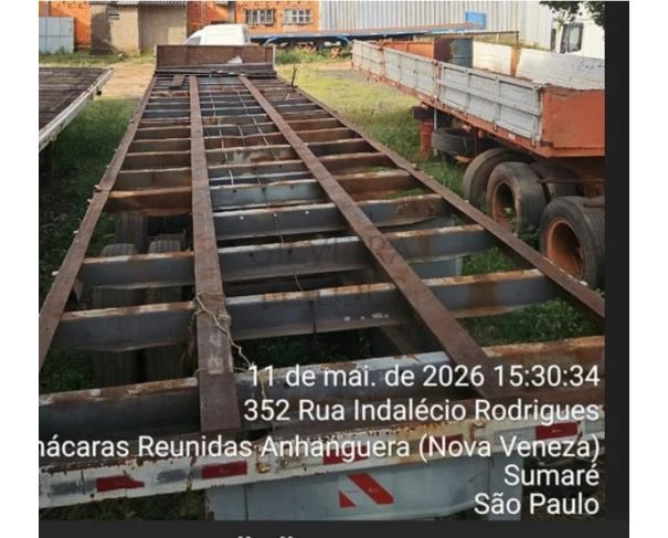 Krone Reboque Carreta 1989 Aberta Branca em Sumaré - São Paulo