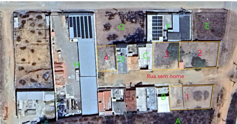 Terreno com 672 m² e fraraes em Ribeira do Pombal/BA em Ribeira Do Pombal - Bahia