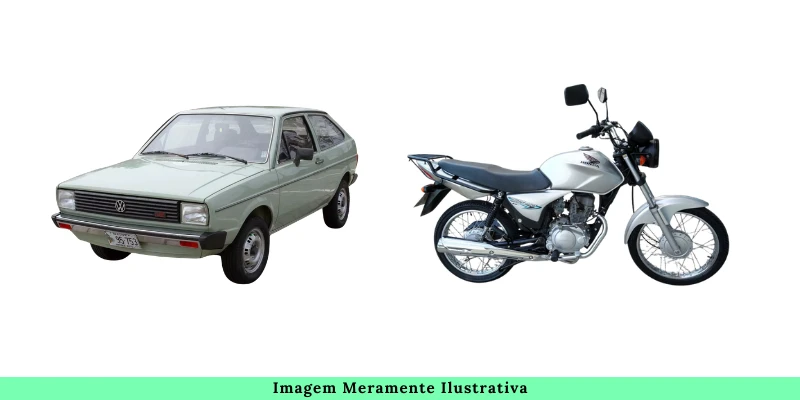 Outro VW Gol 1983 e Honda CG150 Titan 2007 em Taubaté/SP em Taubaté - São Paulo