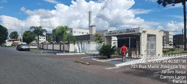 Apartamento 40m² com 2 quartos e garagem ao lado do condomínio Califórnia em Campo Largo