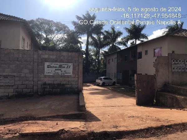 Apartamento de 51m² com 2 quartos e área de serviço em Cidade Ocidental GO