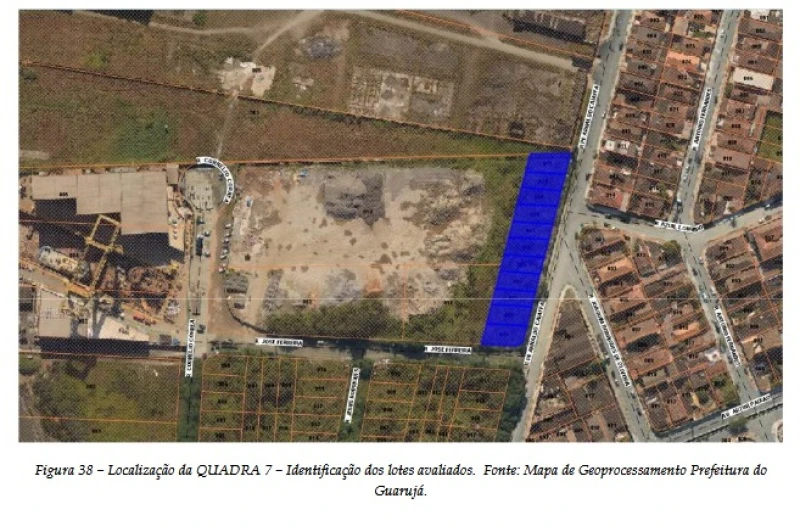 Terreno Quadra 7 com 11 Lotes em Guarujá/SP em Guarujá - São Paulo