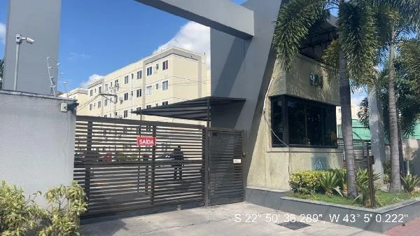 Apartamento de 43 metros quadrados em condomínio residencial com portaria e cerca eletrônica